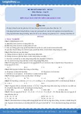 Đề thi giữa kì 1 Hóa 10 Chân trời sáng tạo - Đề số 6